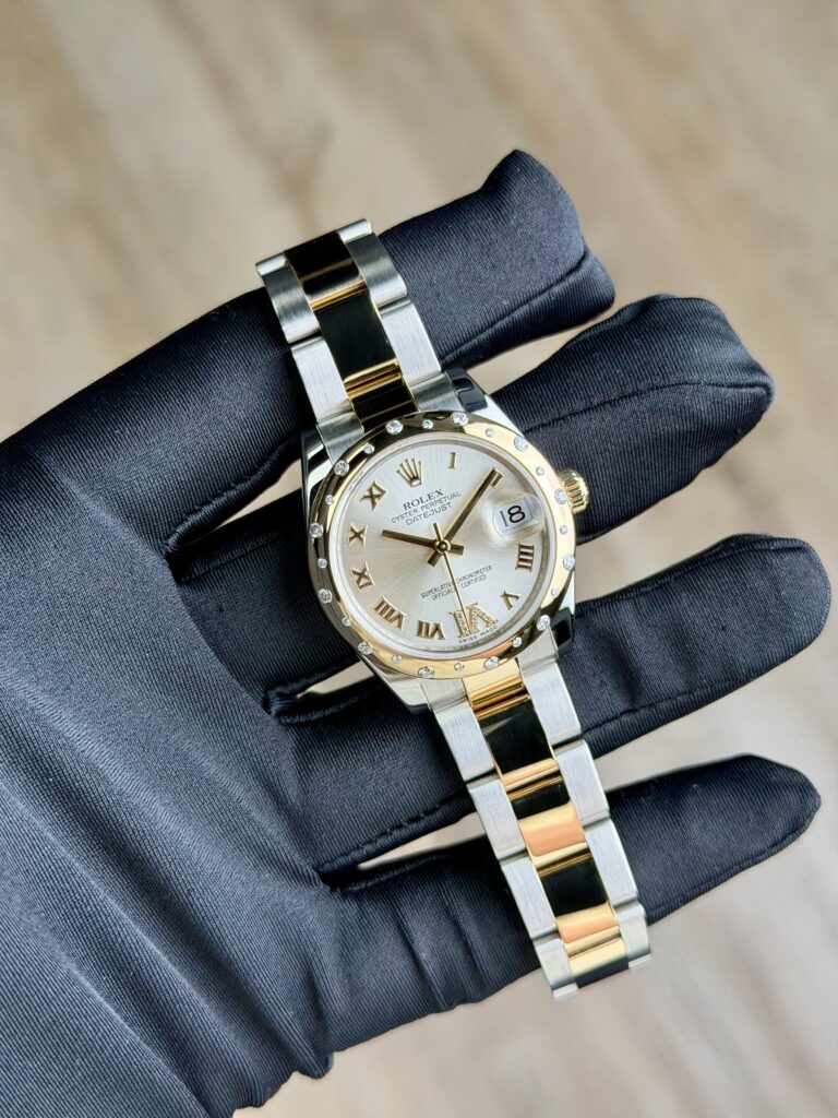 Rolex Datejust 31mm 2014 Silver Roman VI Domed Oyster Preowned 178343