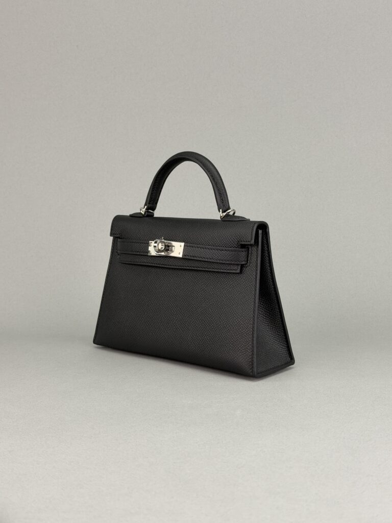 Hermes Mini Kelly 20 Sellier Epsom Black Palladium Hardware G Stamp 2026