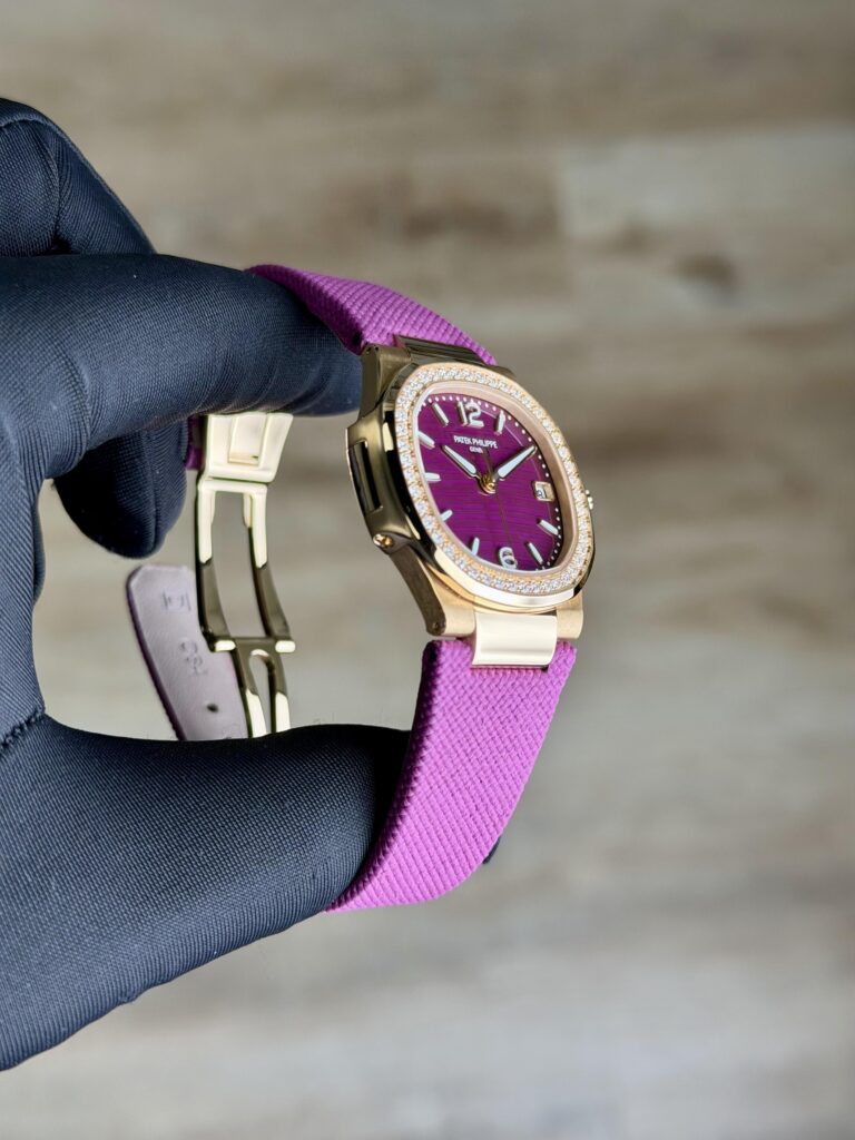 Patek Philippe Nautilus UNWORN 2026 Purple Index Diamond Bezel Strap 7010R-013
