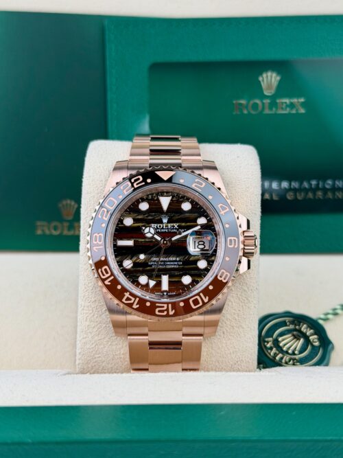Rolex GMT-Master II 40 Tiger Iron Root Beer Black Oyster 2026 Unworn 126715CHNR