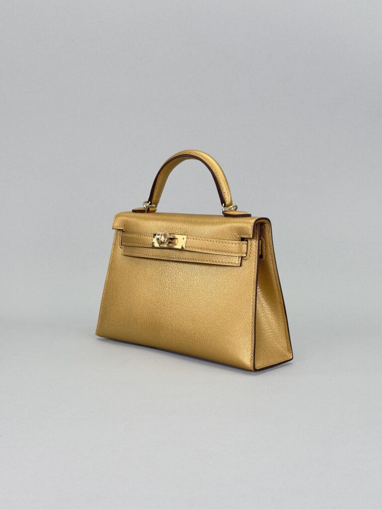 Hermes Mini Kelly 20 Chevre Chamkilight Dore Permabrass Hardware K Stamp 2026