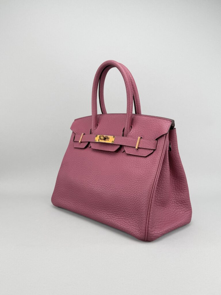 Hermes Birkin 30 Retourne Togo Tosca Inside Magnolia Gold Hardware Preowned T