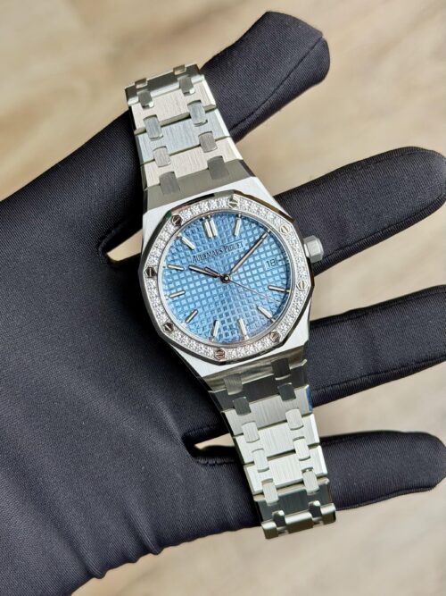 Audemars Piguet Royal Oak UNWORN 2025 Ice Blue Diamond 77451ST.ZZ.1361ST.03