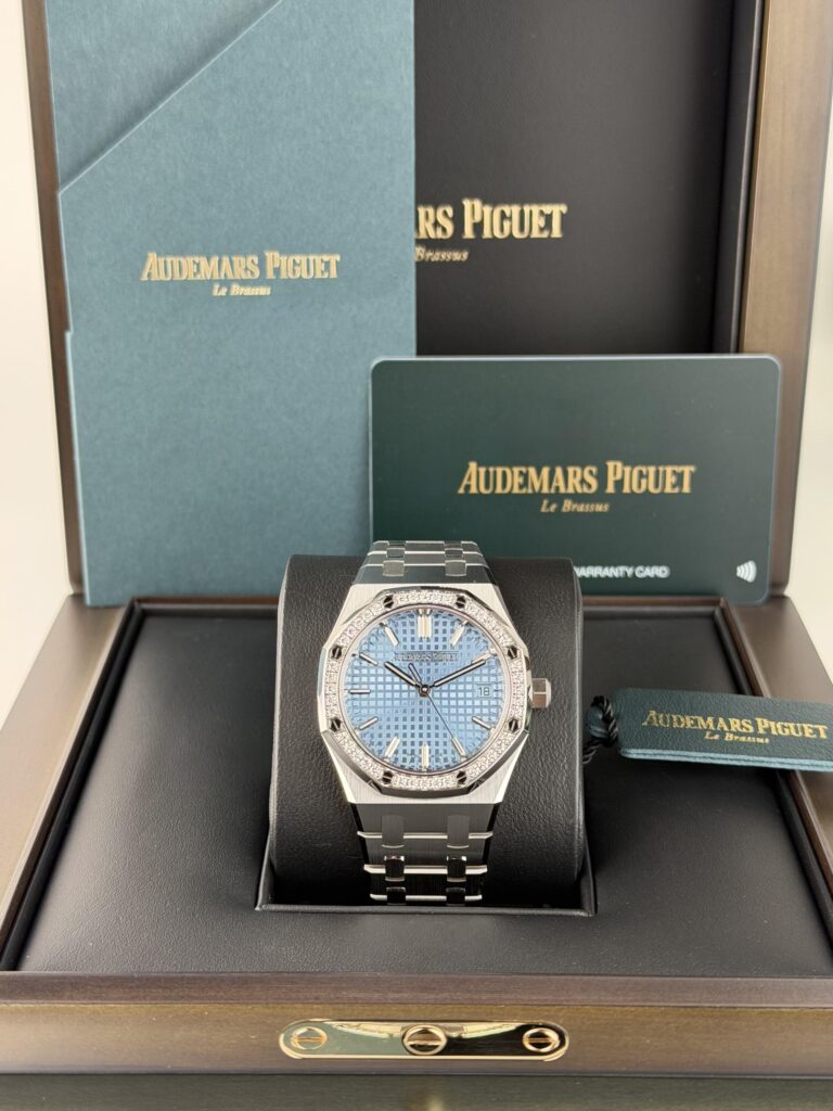 Audemars Piguet Royal Oak UNWORN 2025 Ice Blue Diamond 77451ST.ZZ.1361ST.03