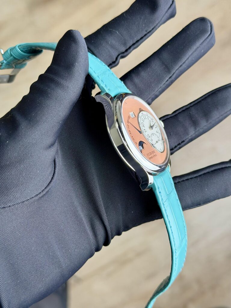 F.P.Journe Octa Lune 42mm Platinum Salmon Dial Strap LN
