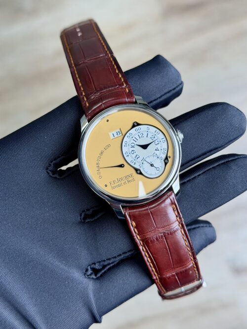 F.P.Journe Octa Automatique Reserve De Marche 38mm Stainless Steel Yellow RDM