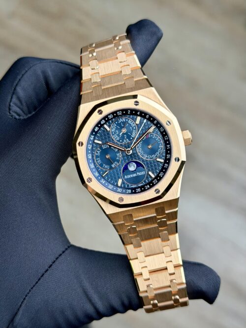 Audemars Piguet Royal Oak Perpetual Calender Blue Preowned 26574OR.OO.1220OR.02
