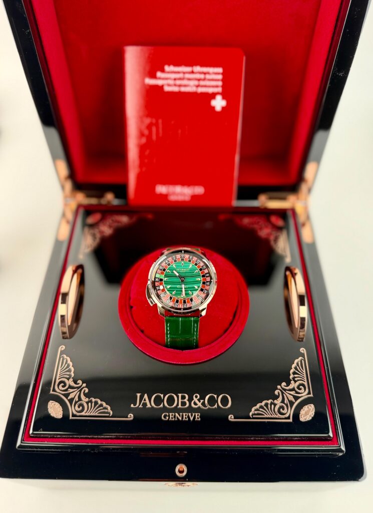 Jacob & Co. UNWORN 2026 Casino Tourbillon 44 Malachite Roulette CA100.40.AA.AE.A