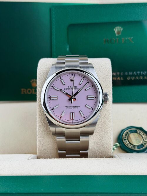 Rolex Oyster Perpetual 41mm UNWORN 2026 Candy Pink Index Smooth Oyster 134300
