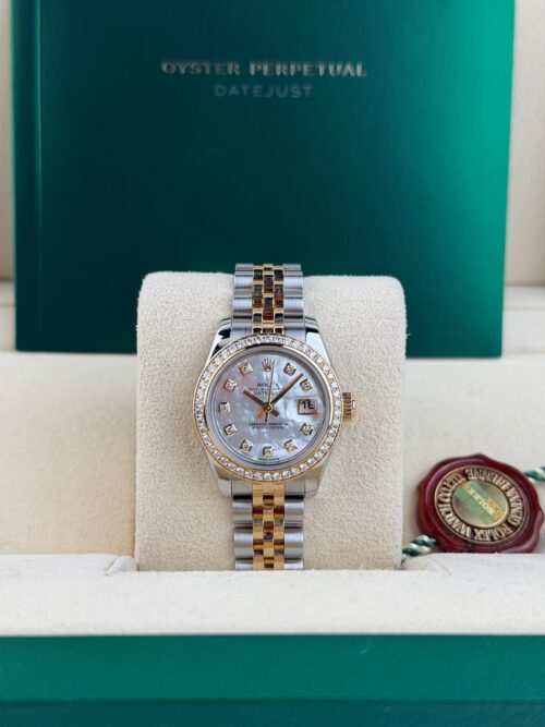 Rolex Datejust 26mm MOP Pearl Diamond Jubilee Preowned Watch&Box 179383
