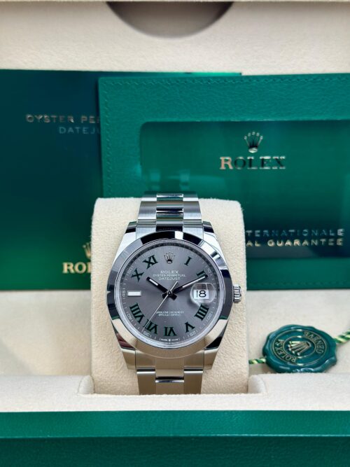 Rolex Datejust 41 Wimbledon Smooth Oyster 2026 Unworn 126300
