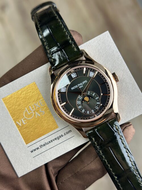 Patek Philippe Complications 40mm Annual Calendar Olive Green 5205R-011