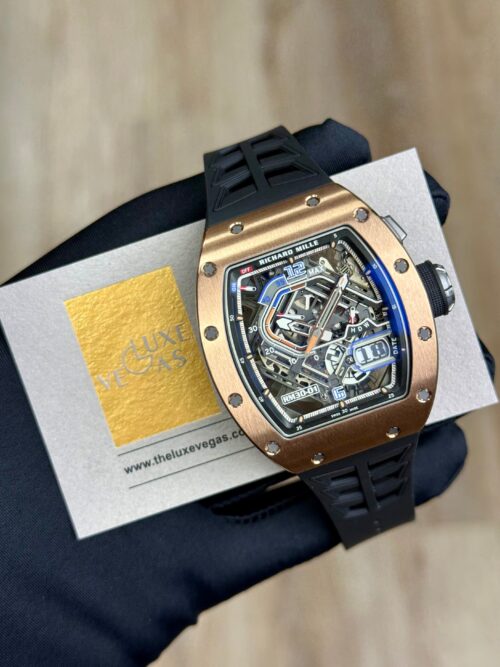 Richard Mille Rose Gold Black Rubber RM30-01