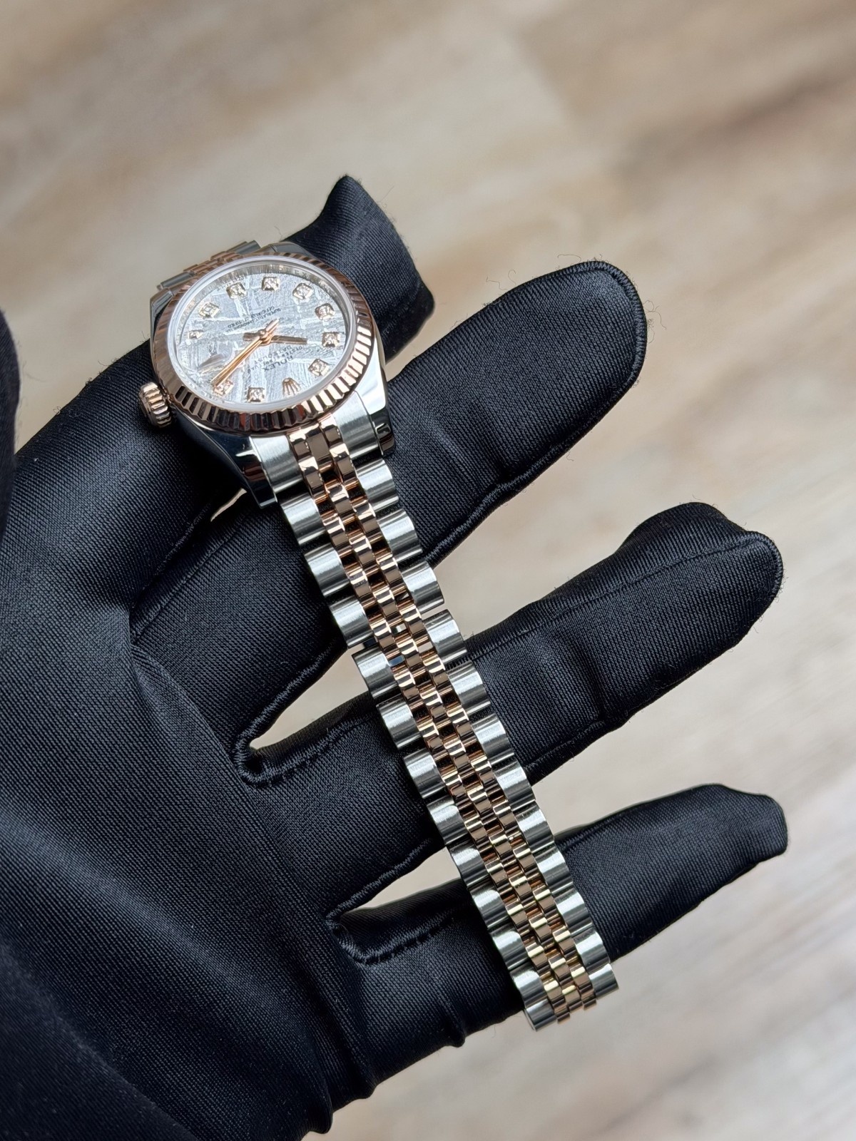 Rolex Datejust 26mm 2011 Meteorite Diamond Fluted Jubilee Preowned 179171