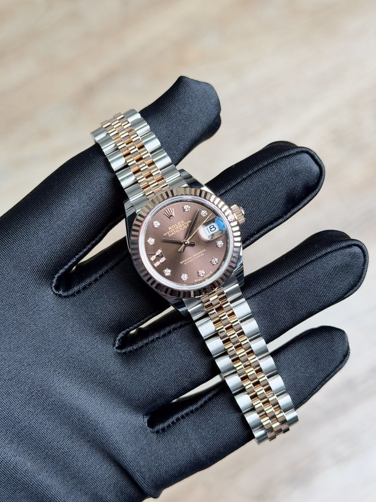 Rolex Datejust 28mm UNWORN 2026 Chocolate Brown Diamond Stars IX Jubilee 279171