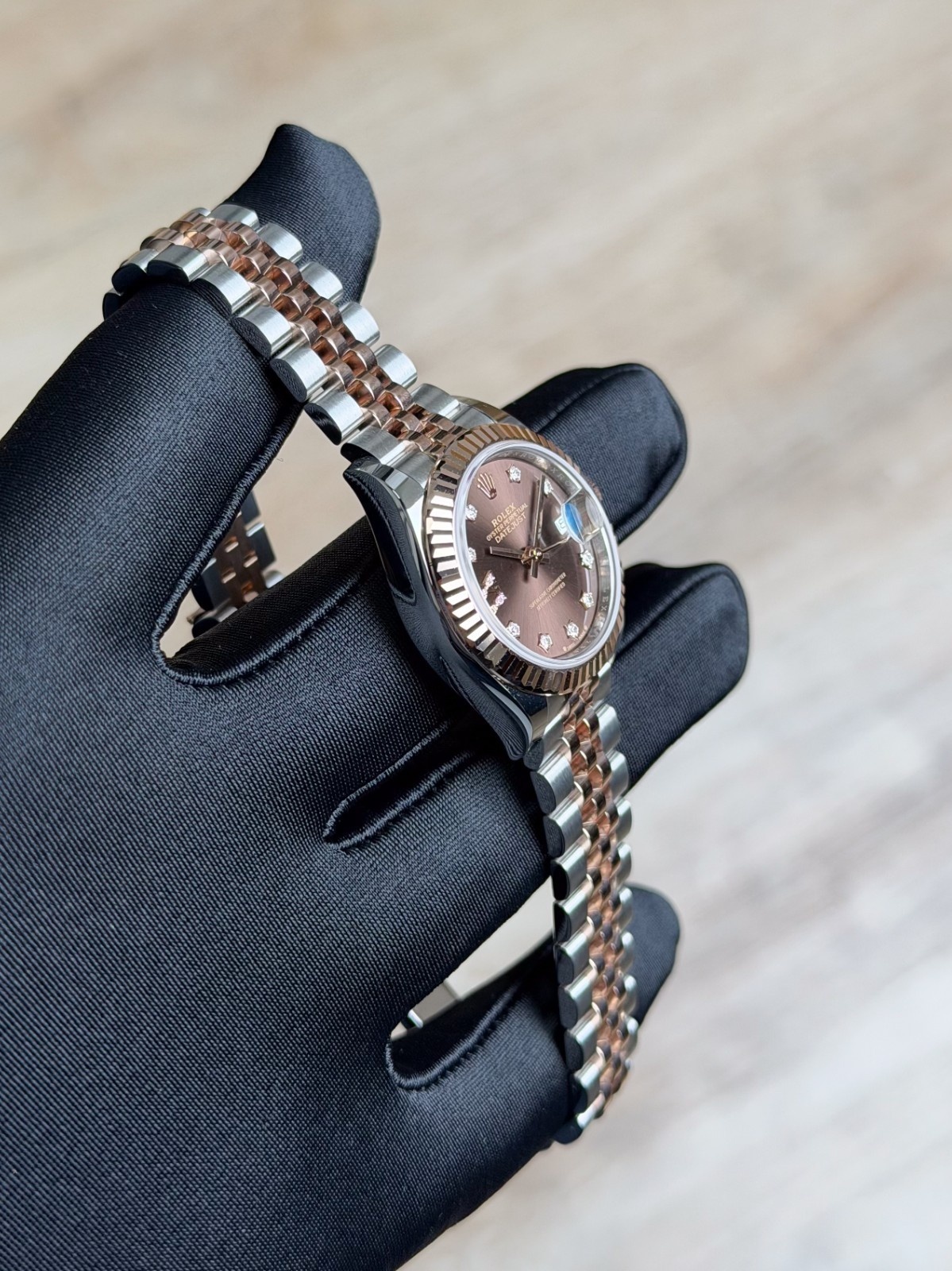 Rolex Datejust 28mm UNWORN 2026 Chocolate Brown Diamond Stars IX Jubilee 279171