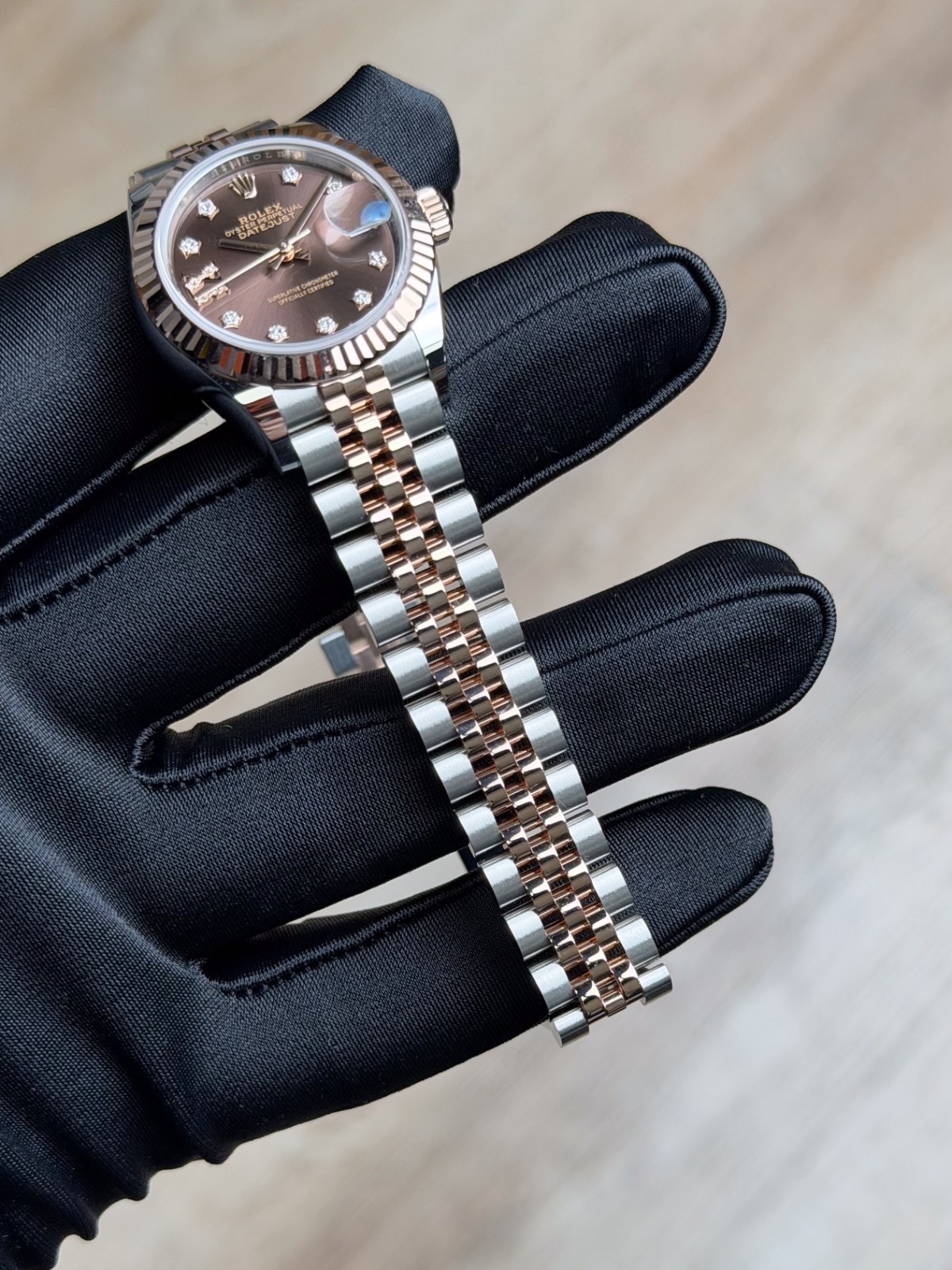Rolex Datejust 28mm UNWORN 2026 Chocolate Brown Diamond Stars IX Jubilee 279171