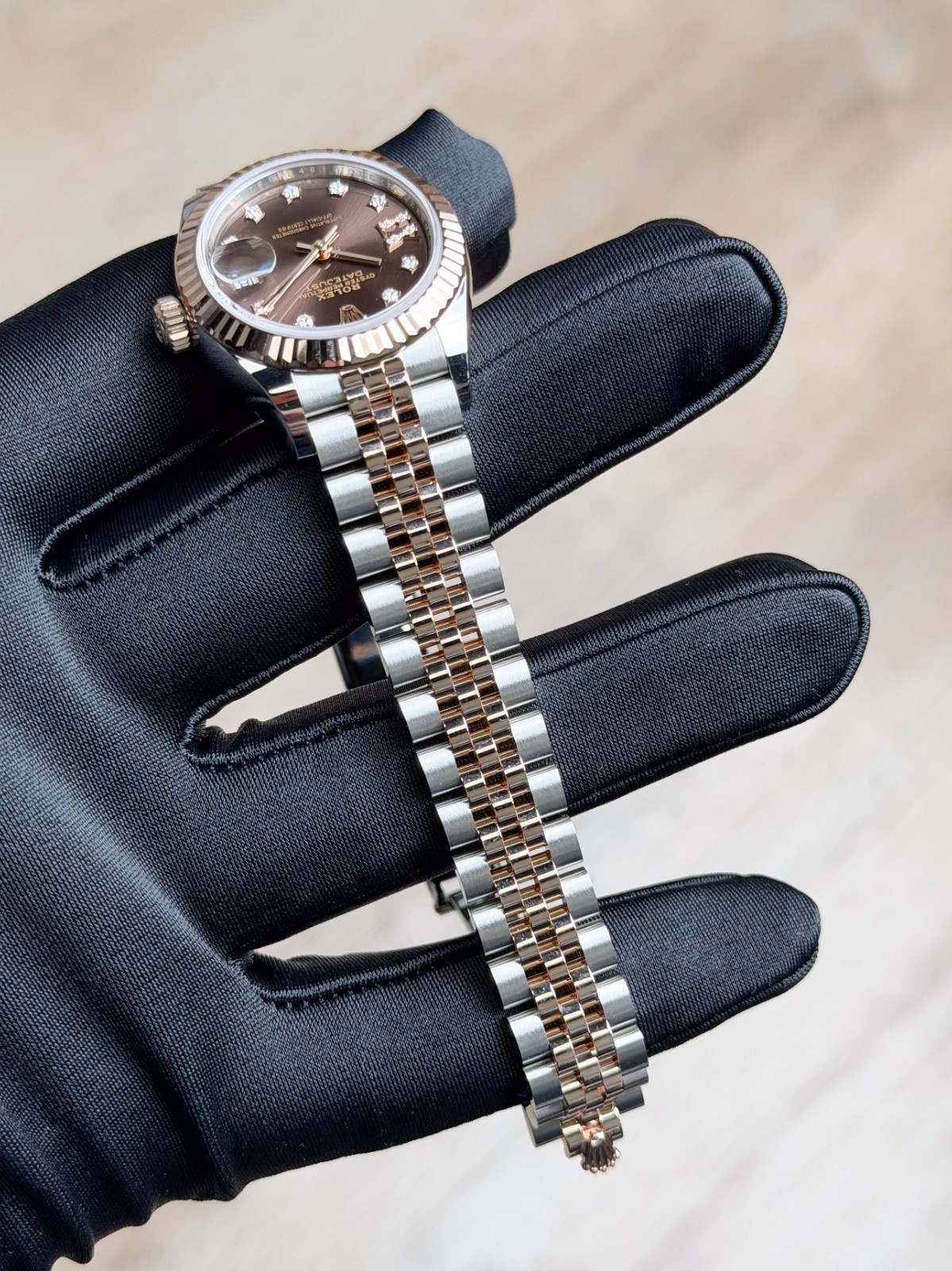 Rolex Datejust 28mm UNWORN 2026 Chocolate Brown Diamond Stars IX Jubilee 279171