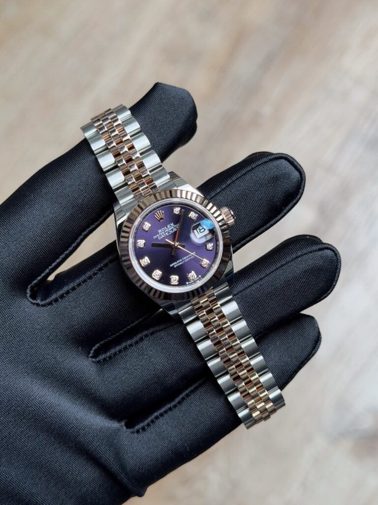 Rolex Datejust 28mm UNWORN 2026 Aubergine Purple Diamond Fluted Jubilee 279171