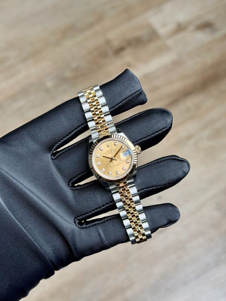 Rolex Datejust 28 Champagne Diamond Fluted Jubilee 2026 Unworn 279173