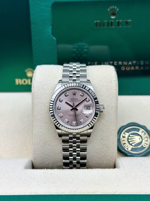 Rolex Datejust 28mm UNWORN 2026 Pink Diamond Fluted Jubilee 279174