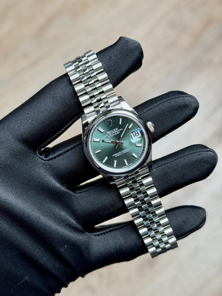 Rolex Datejust 31mm UNWORN 2026 Mint Green Index Smooth Jubilee 278240