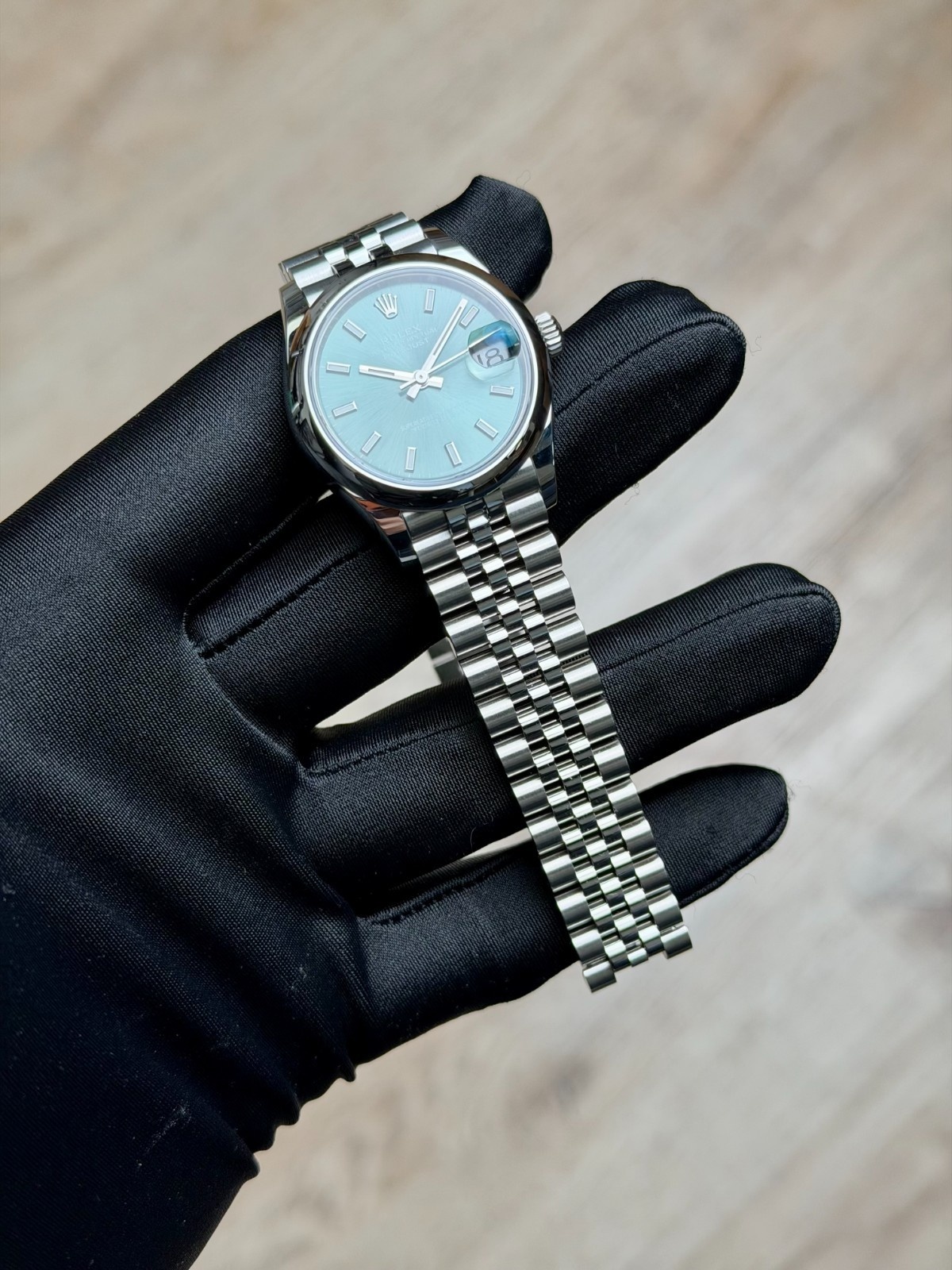 Rolex Datejust 31mm UNWORN 2026 Mint Green Index Smooth Jubilee 278240