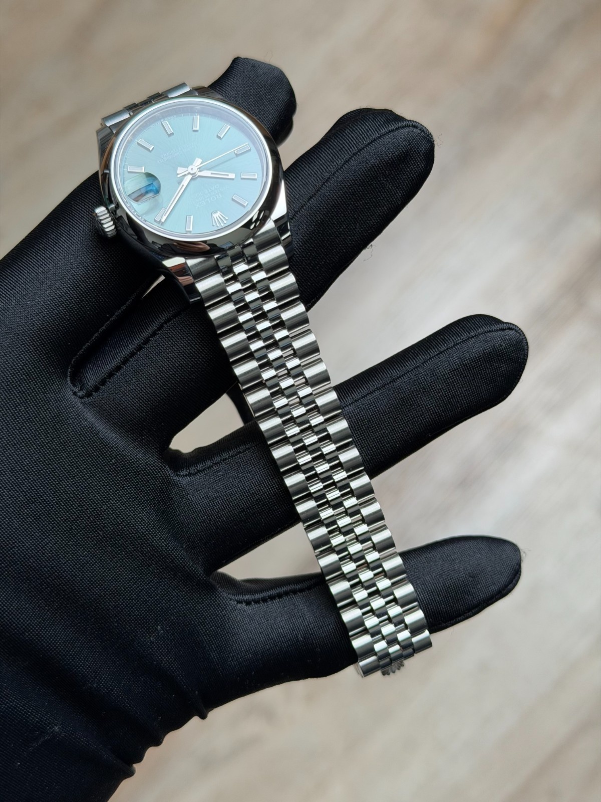 Rolex Datejust 31mm UNWORN 2026 Mint Green Index Smooth Jubilee 278240