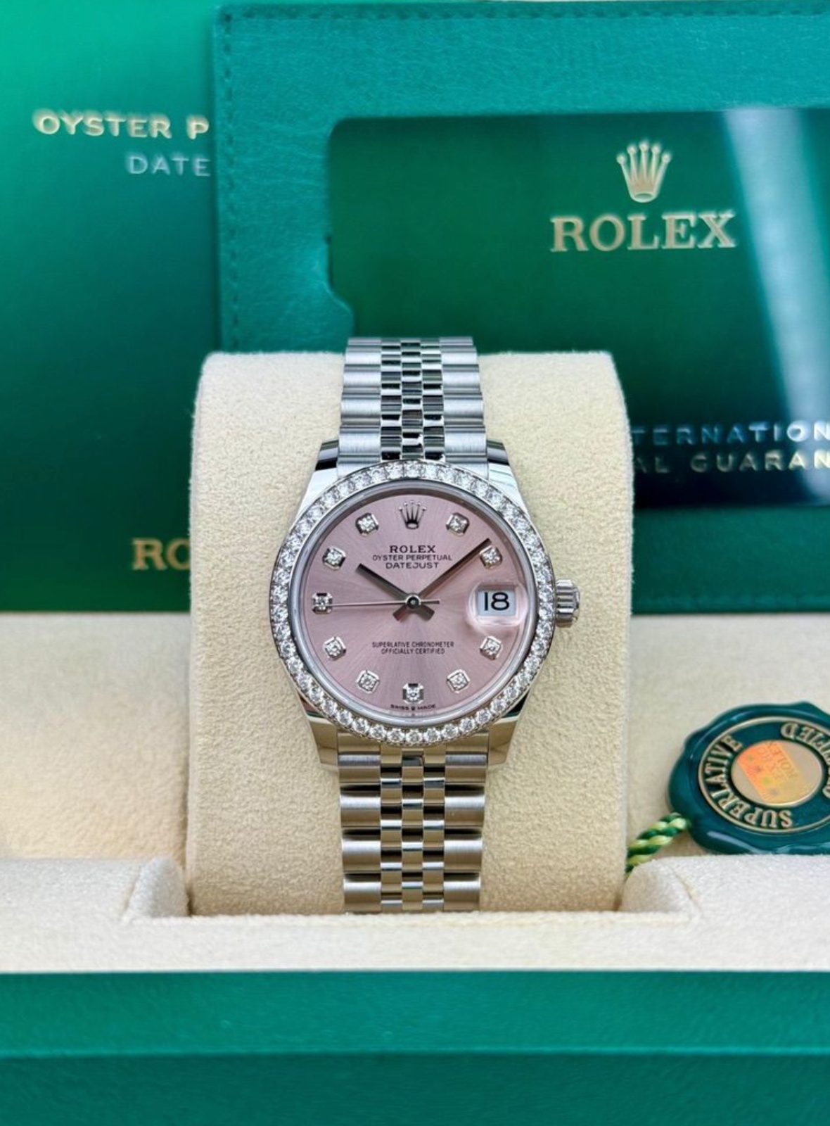 Rolex Datejust 31mm Unworn 2026 Pink Diamond Jubilee 278384RBR