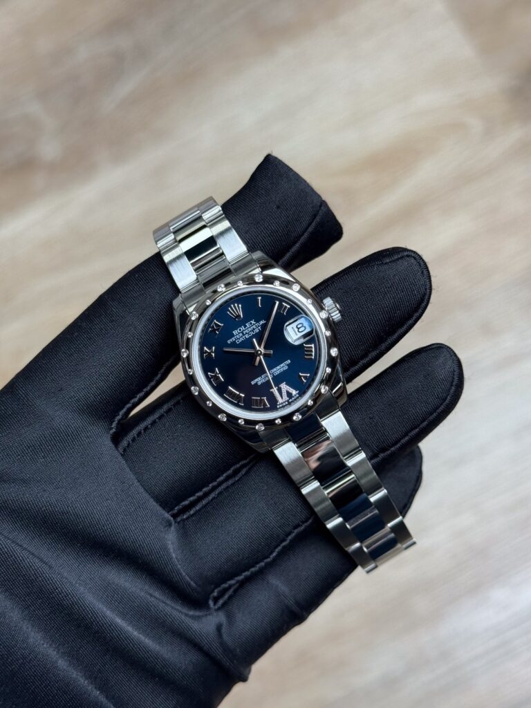 Rolex Datejust 31 Blue Romand Dnd VI Domed Oyster Preowned 2011 178344RBR