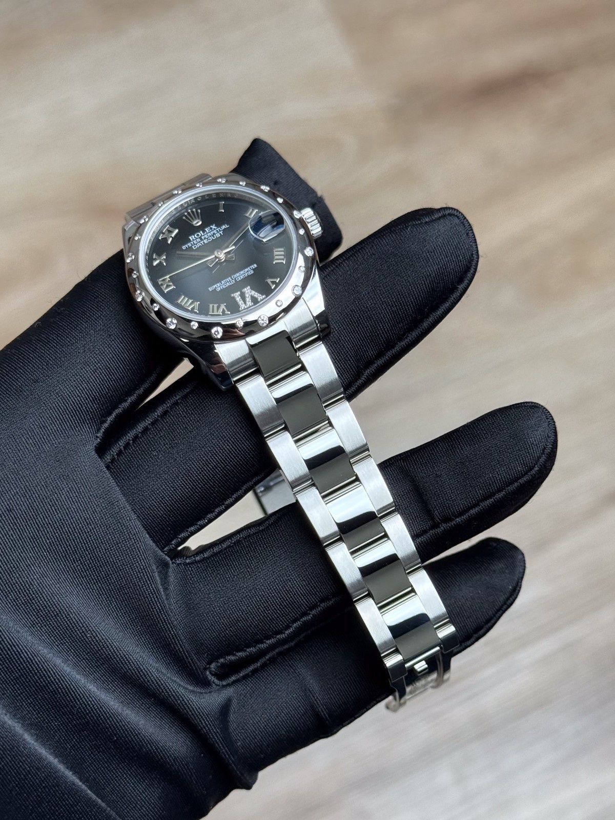 Rolex Datejust 31 Blue Romand Dnd VI Domed Oyster Preowned 2011 178344RBR