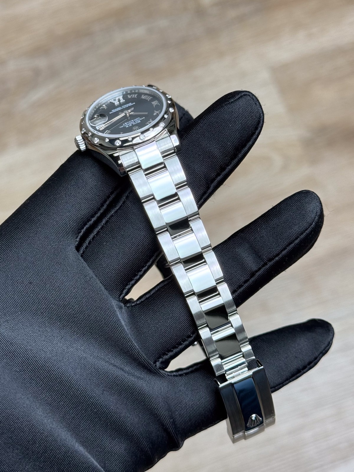 Rolex Datejust 31 Blue Romand Dnd VI Domed Oyster Preowned 2011 178344RBR