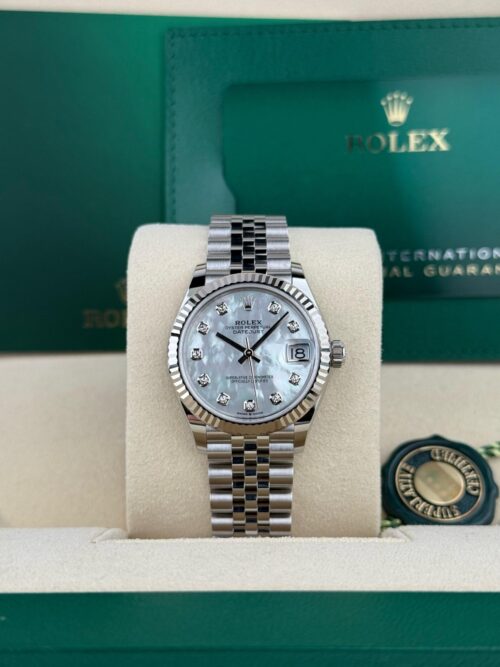 Rolex Datejust 31mm UNWORN 2026 MOP Pearl Diamond Fluted Jubilee 278274