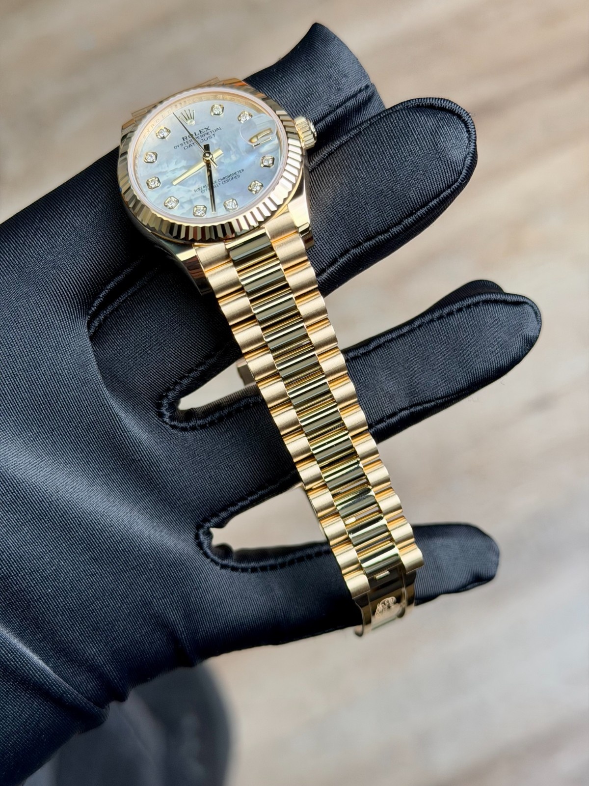 Rolex Datejust 31 MOP Pearl Diamond Fluted President 2026 Unworn 278278
