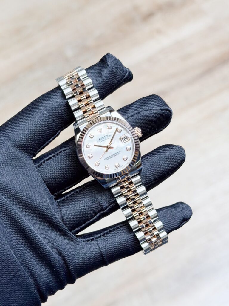 Rolex Datejust 31mm 2015 MOP Pearl Diamond Fluted Jubilee Preowned 178271