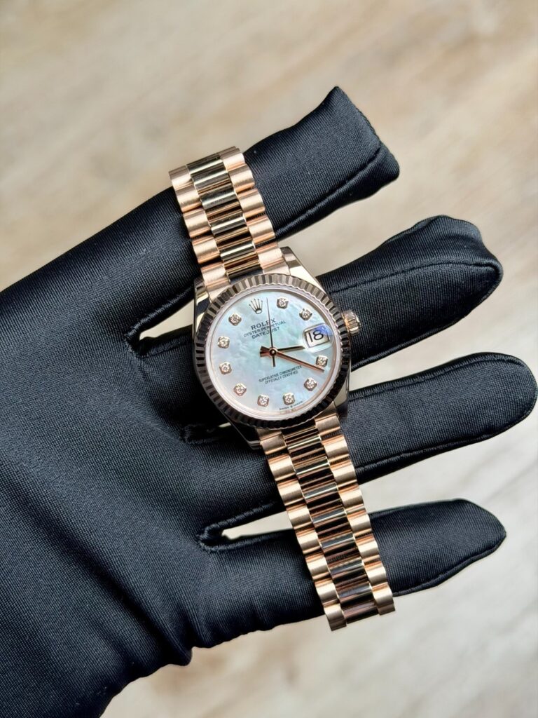 Rolex Datejust 31mm 2019 MOP Pearl Diamond Fluted President Preowned 278275