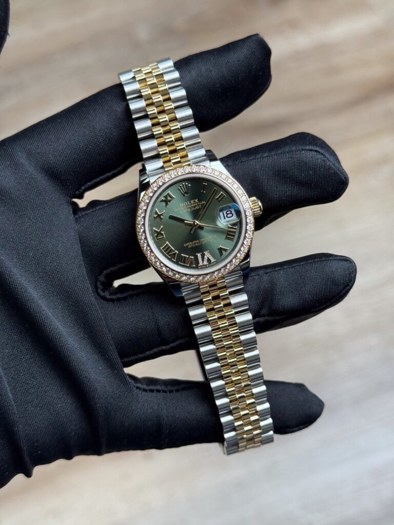 Rolex Datejust 31mm UNWORN 2026 Olive Green Roman VI Diamond Jubilee 278383RBR