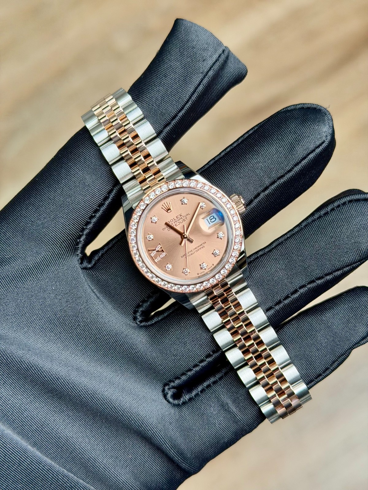 Rolex Datejust 28mm UNWORN 2026 Rose Pink Diamond Star IX Jubilee 279381RBR