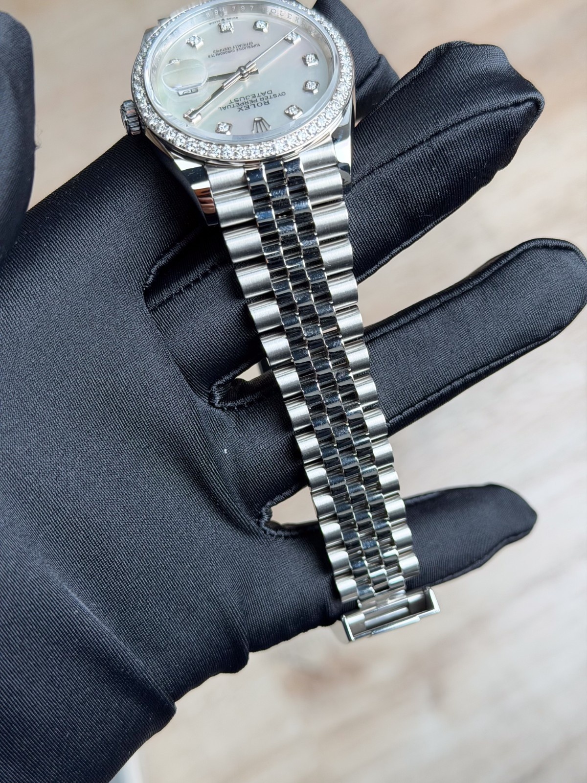 Rolex Datejust 36mm UNWORN 2026 MOP Pearl Diamond Bezel Jubilee 126284RBR