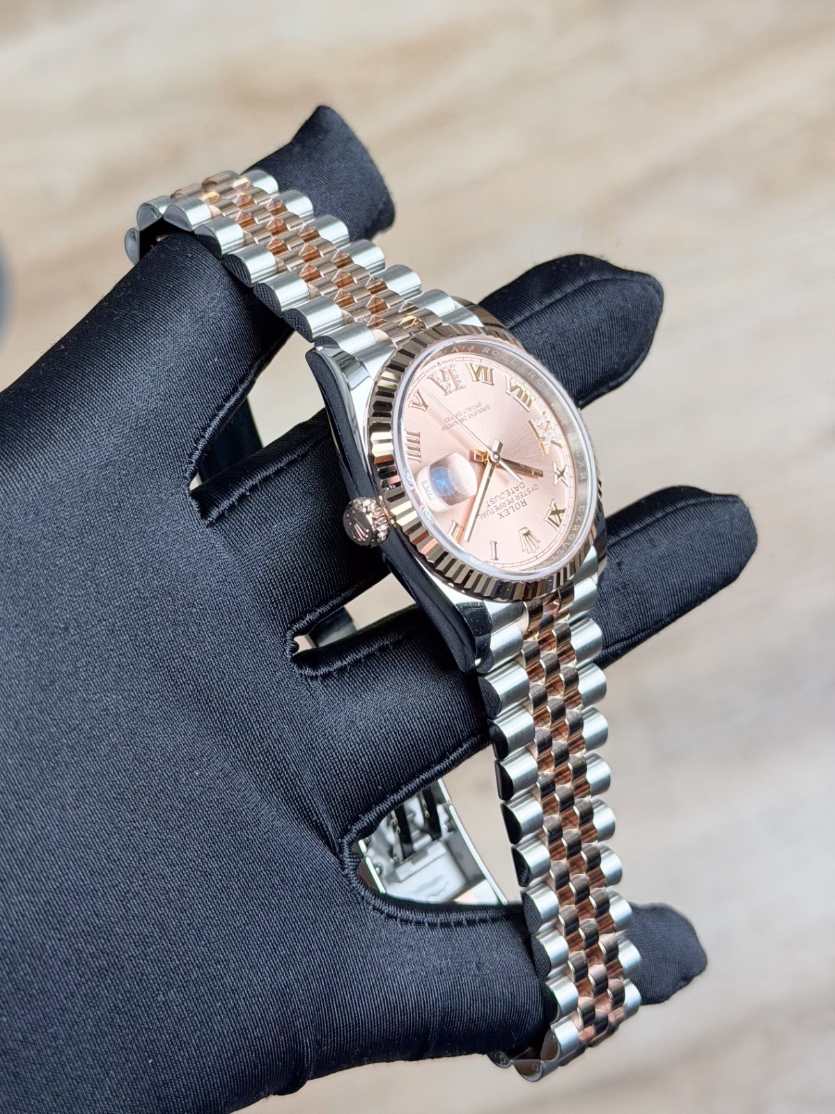 Rolex Datejust 36mm UNWORN 2026 Rose Pink Roman VIIX Diamond Jubilee 126231