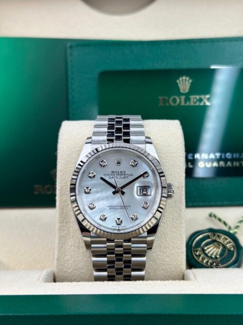 Rolex Datejust 36mm UNWORN 2026 MOP Pearl Diamond Fluted Jubilee 126234