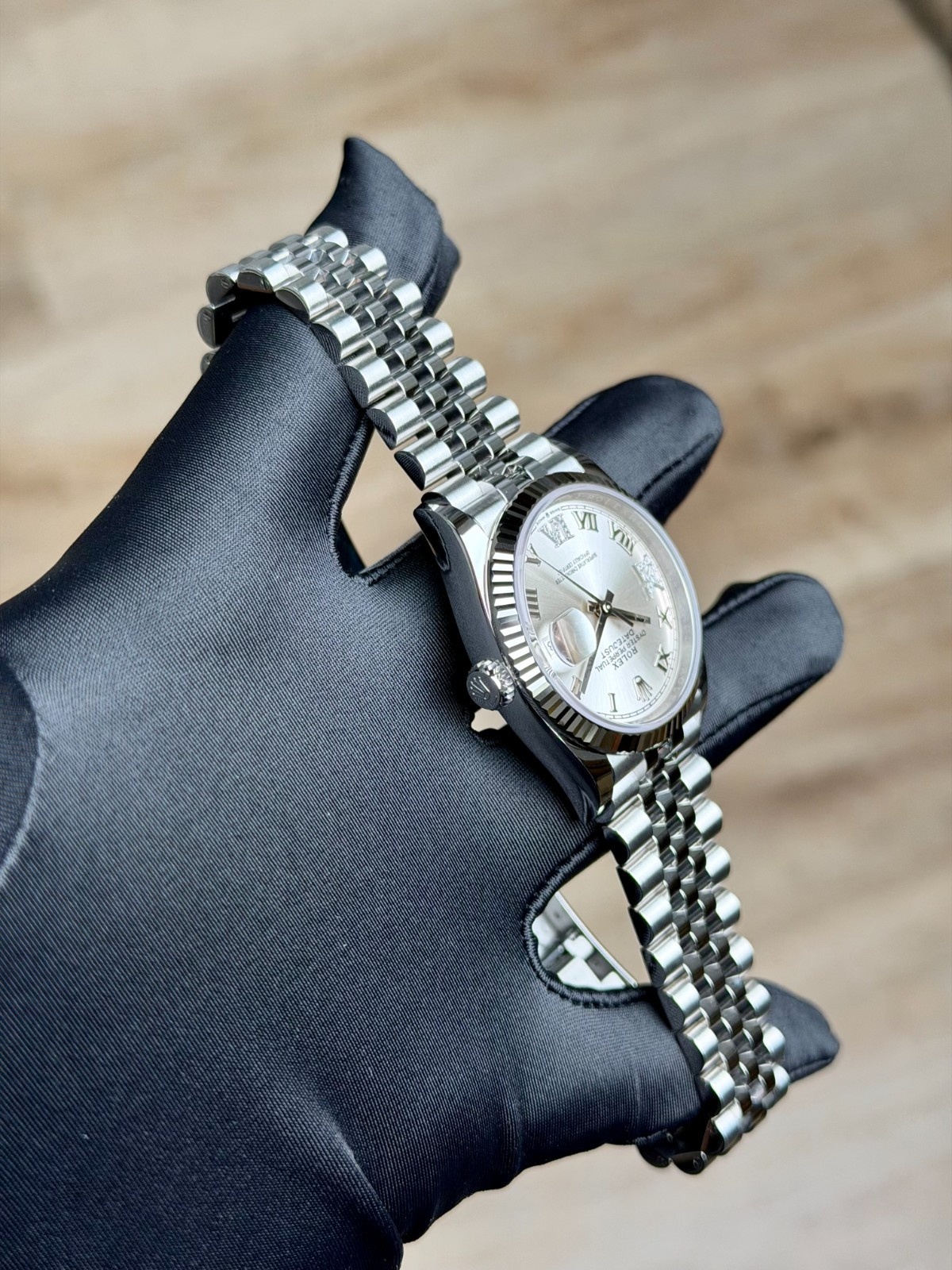 Rolex Datejust 36mm UNWORN 2026 Silver Roman VIIX Diamond Fluted Jubilee 126234