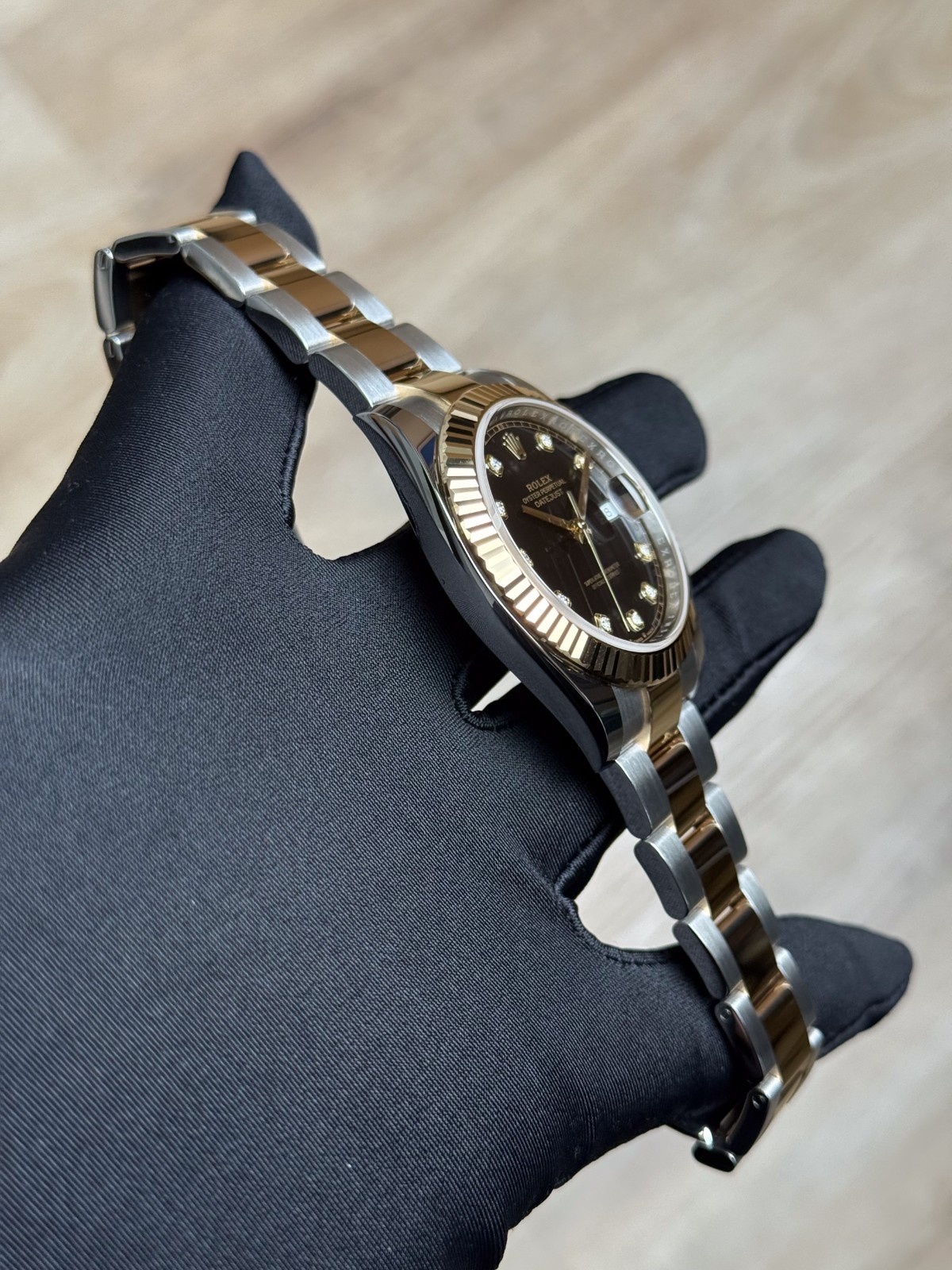 Rolex Datejust 41mm UNWORN 2026 Black Diamond Fluted Oyster 126333