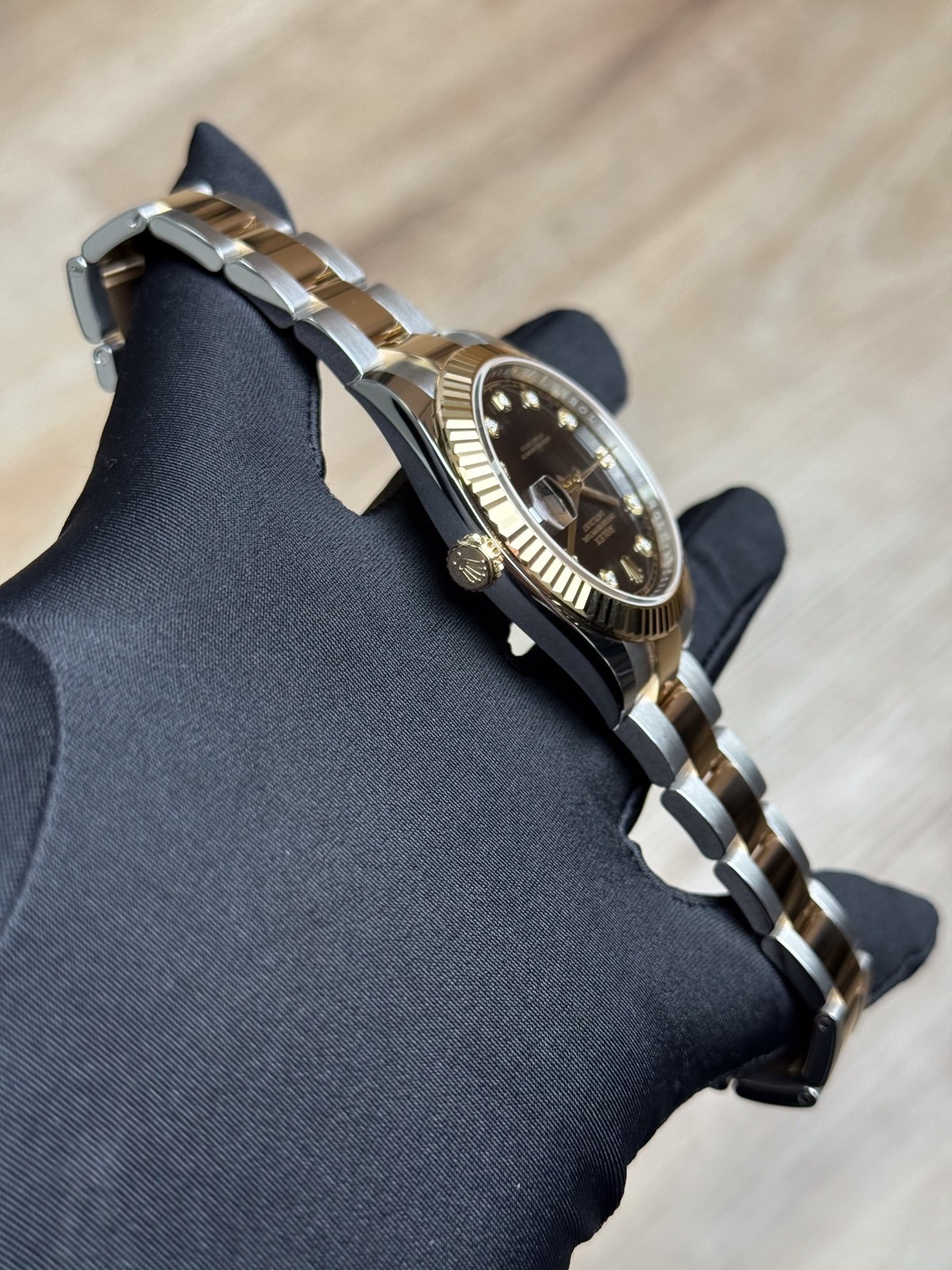 Rolex Datejust 41mm UNWORN 2026 Black Diamond Fluted Oyster 126333