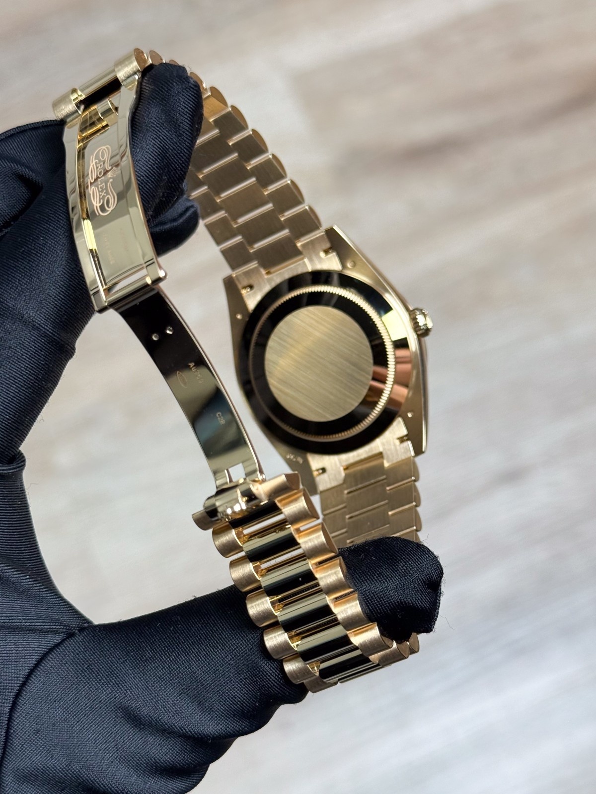 Rolex Day-Date 40 Black Baguette Diamond Fluted President 2025 Unworn 228238