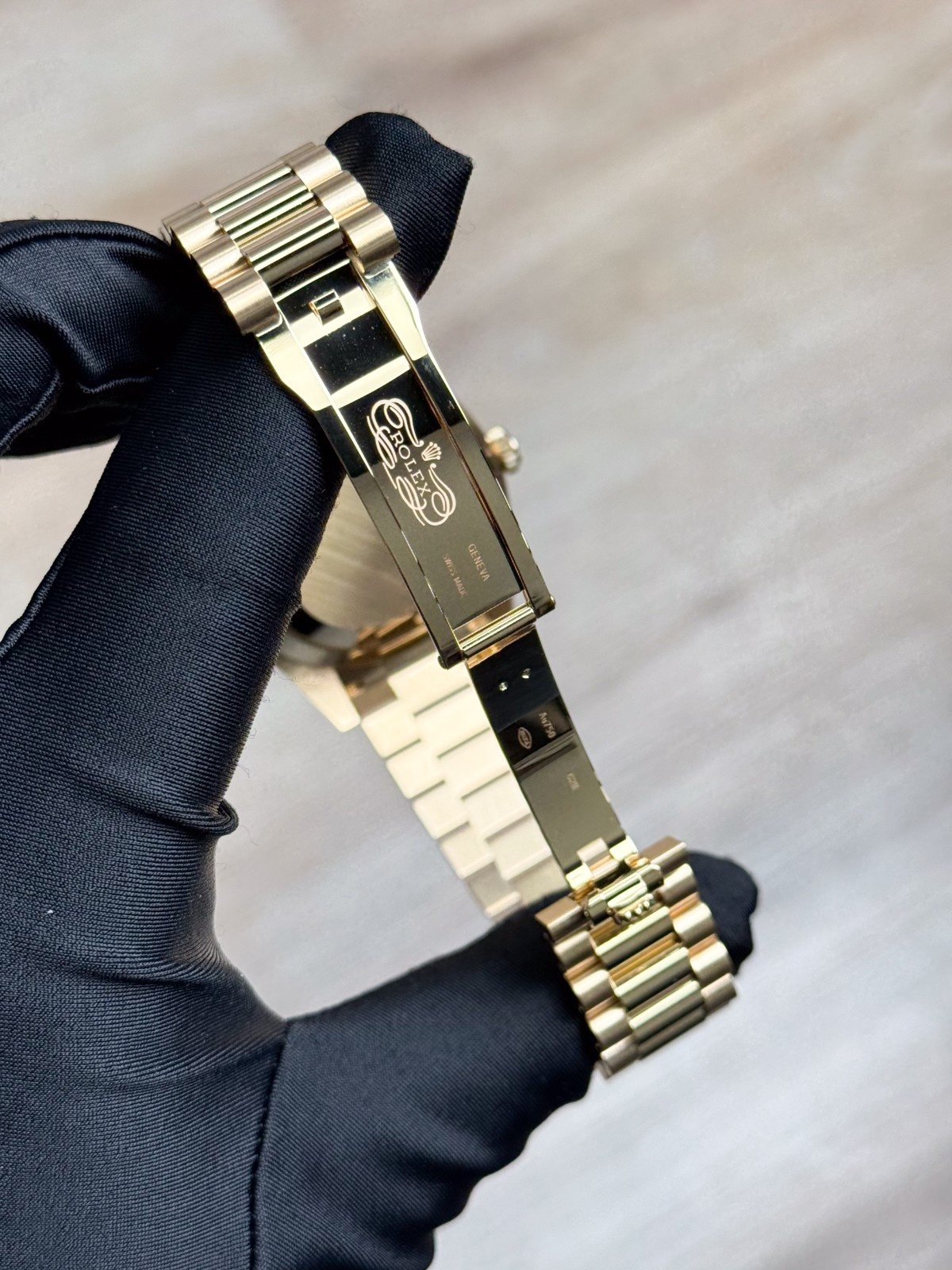Rolex Day-Date 40 Black Baguette Diamond Fluted President 2025 Unworn 228238