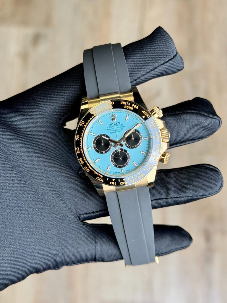 Rolex Daytona UNWORN 2026 Turquoise 40mm Blue/Black Index Oysterflex 126518LN