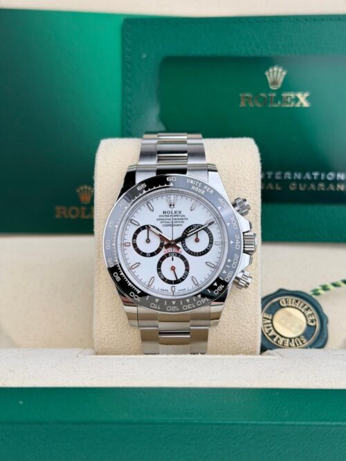 Rolex Daytona 40 White Panda Index Oyster 2026 Unworn 126500LN