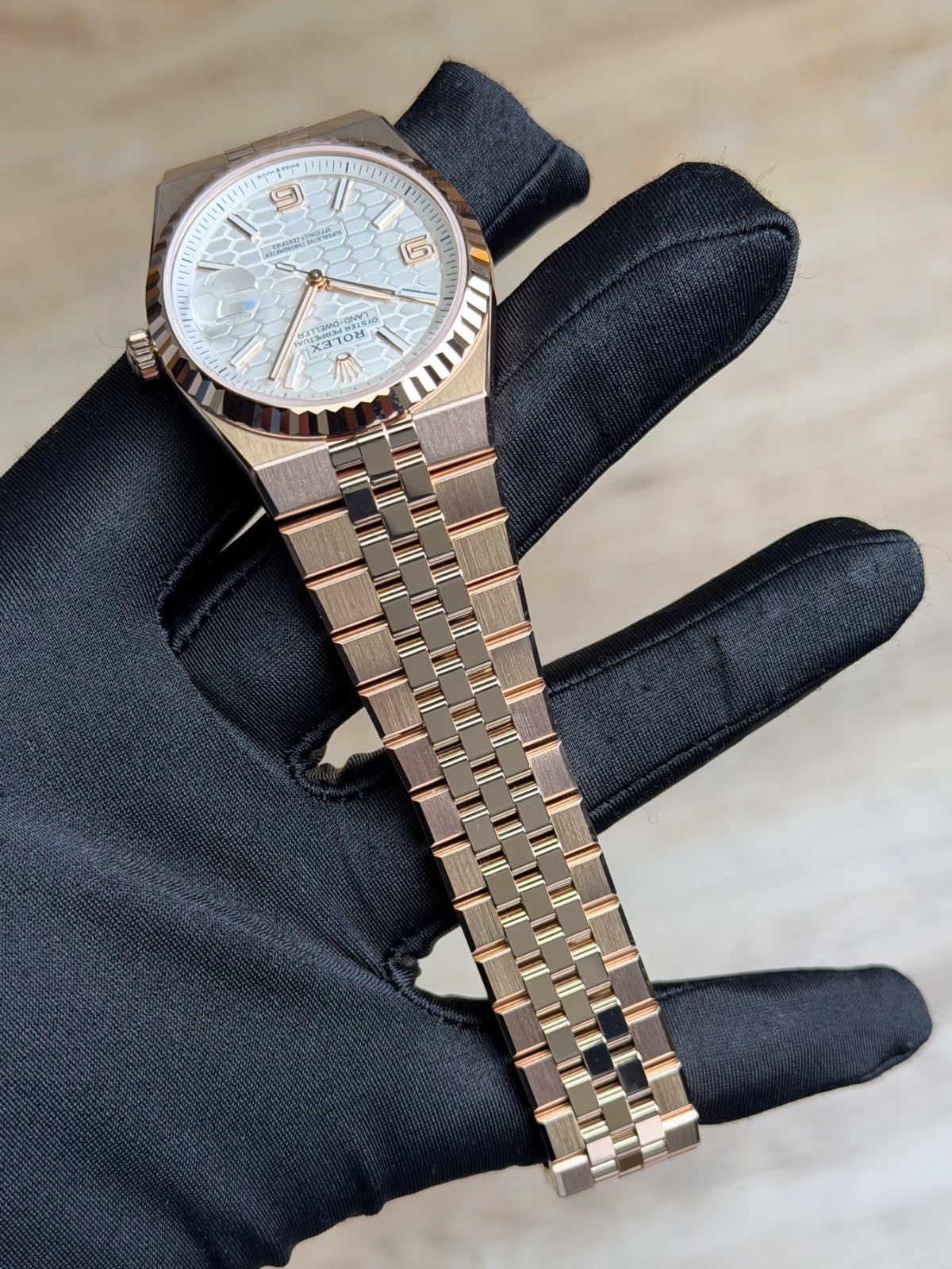 Rolex Land-Dweller 36mm UNWORN 2026 White Honeycomb Fluted Flat Jubilee 127235