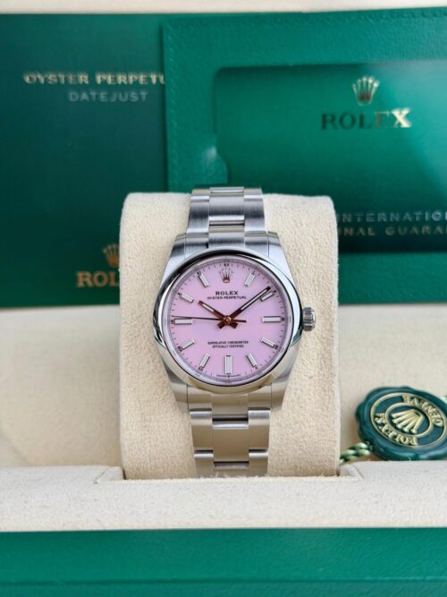 Rolex Oyster Perpetual 34 Candy Pink Index Oyster 2026 Unworn 124200